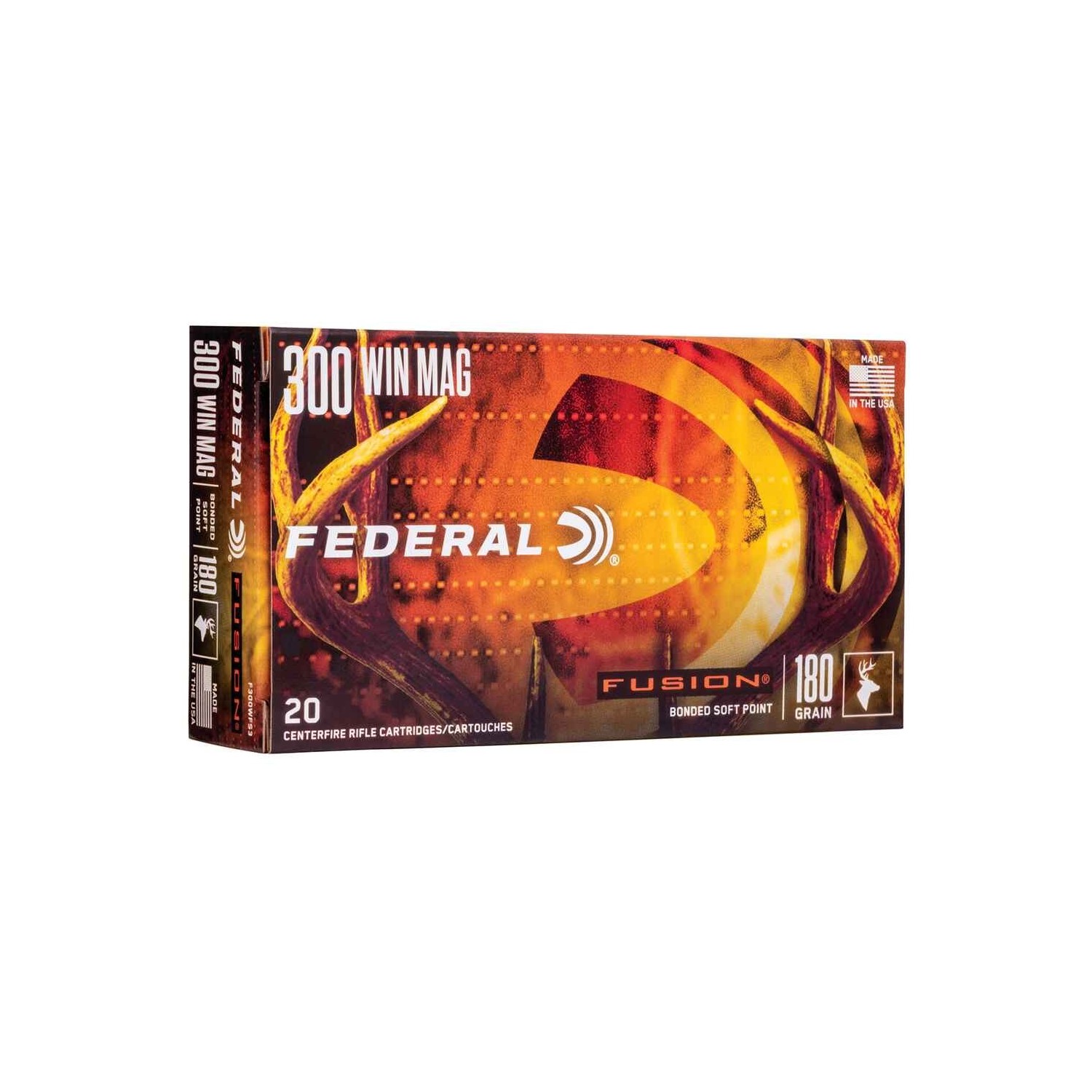 .300 Win. Mag. Fusion Int. 11,7g/180grs. Federal Ammunition