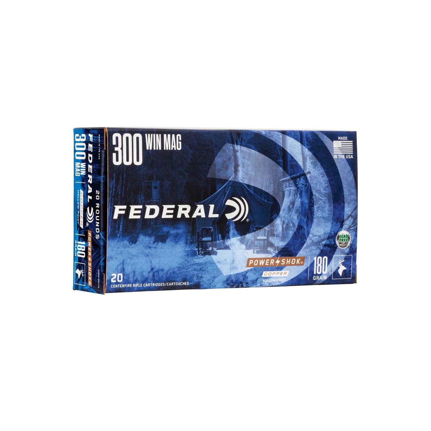 .300 Win. Mag. Power Shok Copper HP 11,7g/180grs. Federal Ammunition