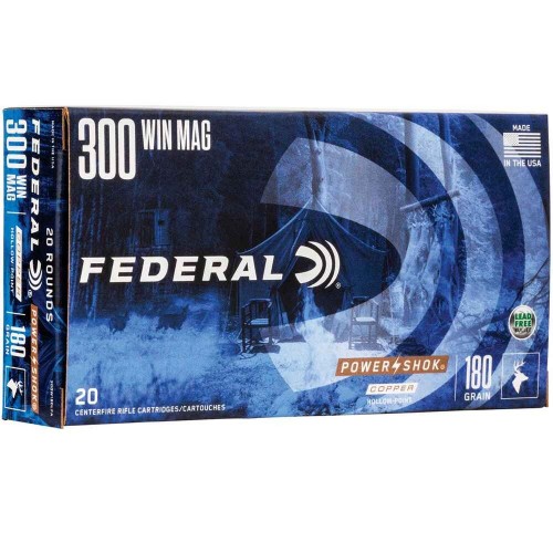 .300 Win. Mag. Power Shok Copper HP 11,7g/180grs. Federal Ammunition