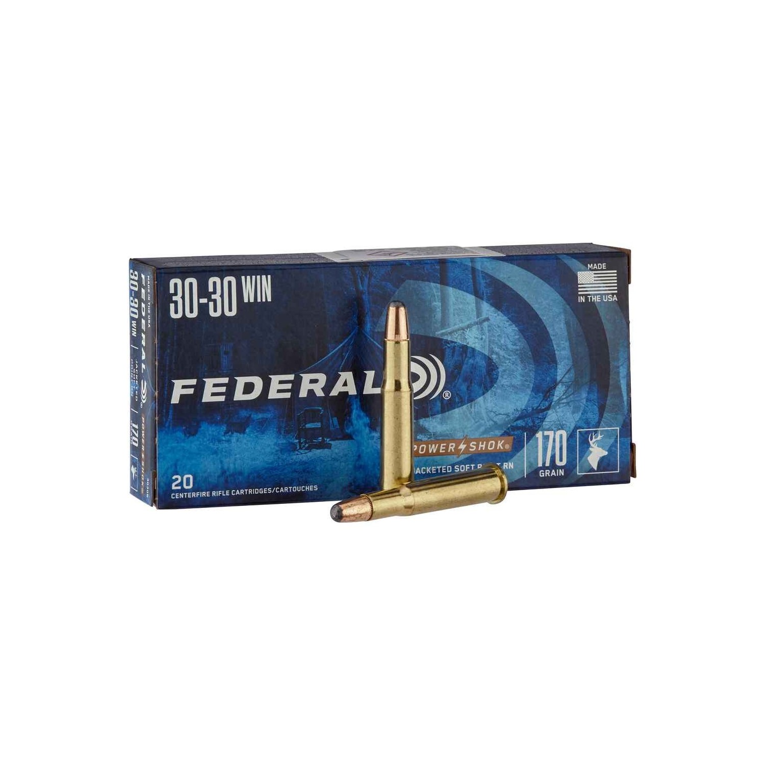 .30-30 Win. Power Shok Tlm 11,0g/170grs. Federal Ammunition