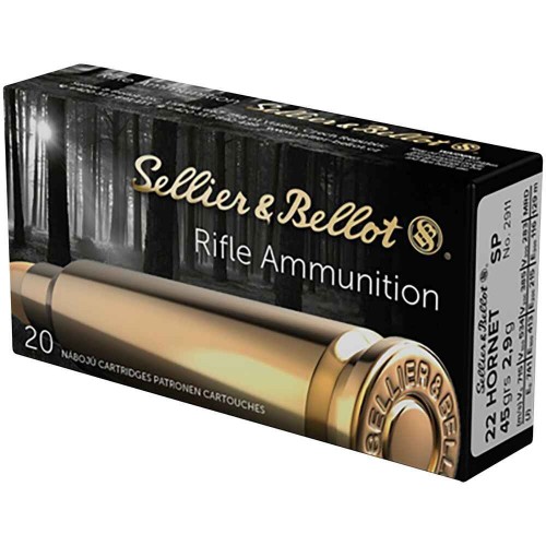 .22 Hornet Teilmantel 2,9g/45grs. Sellier & Bellot