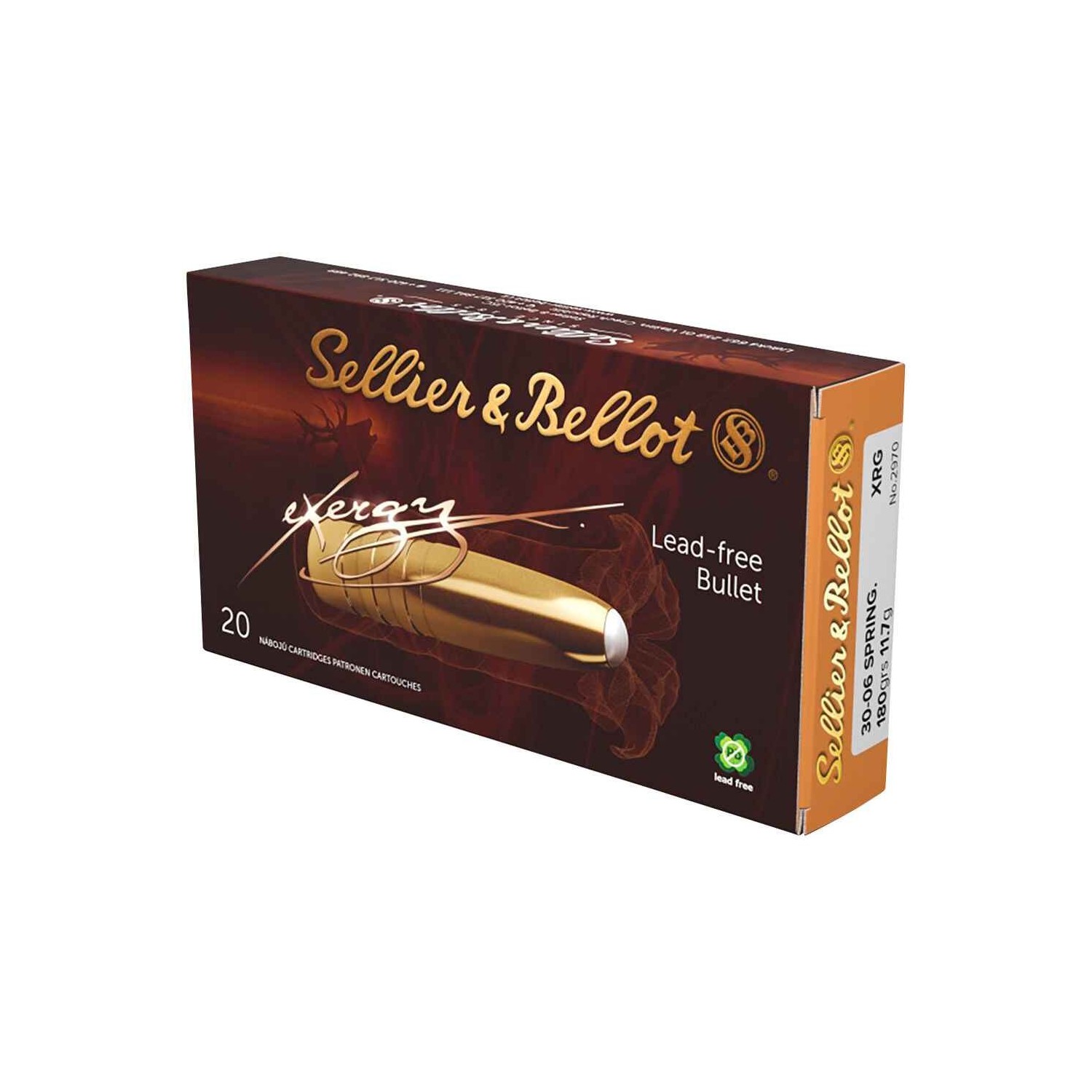 .30-06 Spr. eXergy bleifrei 11,7g/180grs. Sellier & Bellot