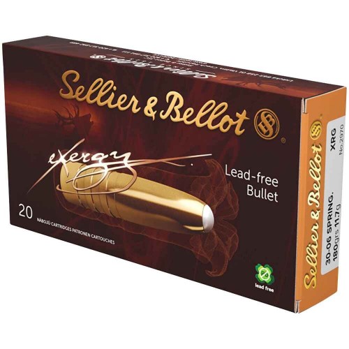 .30-06 Spr. eXergy bleifrei 11,7g/180grs. Sellier & Bellot