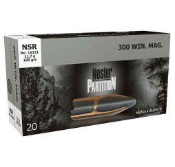 .300 Win. Mag. Nosler Partition 11,7g/180grs. Sellier & Bellot