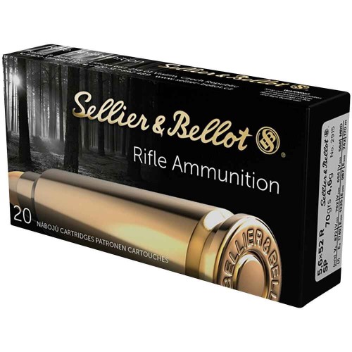 5,6x52 R Savage, Teilmantel 4,5g/70 grs. Sellier & Bellot