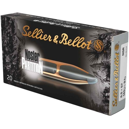 6,5x57 Nosler Partition 9,1g/140grs. Sellier & Bellot