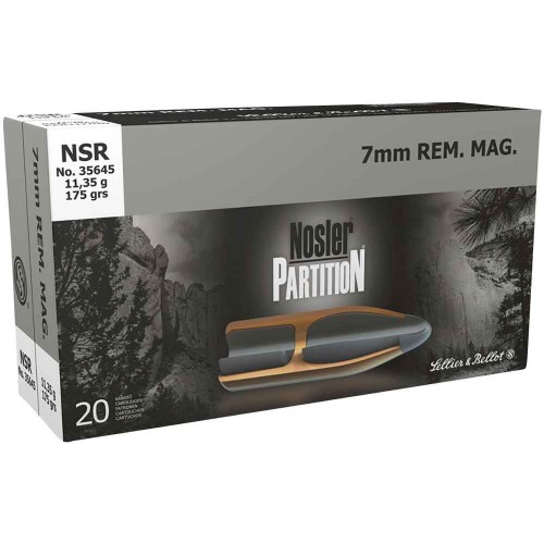 7 mm Rem. Mag. Nosler Partition 11,4g/175grs. Sellier & Bellot