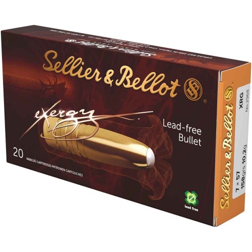 7x57 eXergy bleifrei 10,2g/158grs. Sellier & Bellot