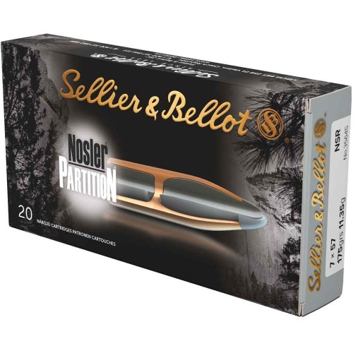 7x57 Nosler Partition 11,3g/175grs. Sellier & Bellot