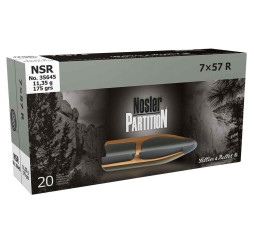 7x57 R Nosler Partition 11,4g/175grs. Sellier & Bellot