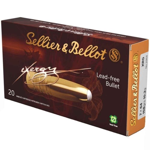 7x64 eXergy bleifrei 10,2g/158grs. Sellier & Bellot