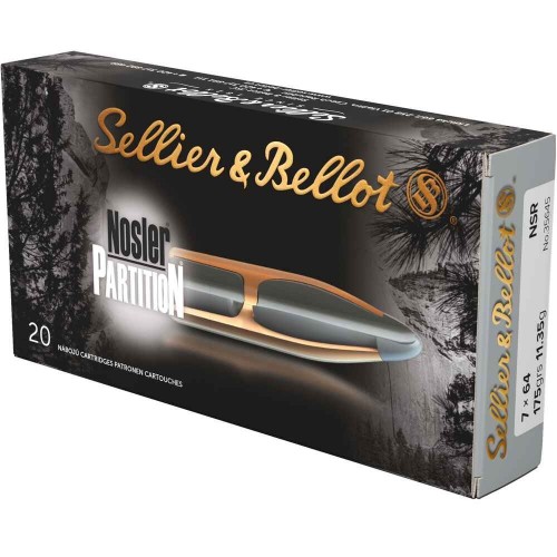 7x64 Nosler Partition 11,3g/175grs. Sellier & Bellot