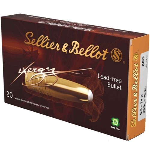 9,3x74 R eXergy bleifrei 16,2g/250grs. Sellier & Bellot