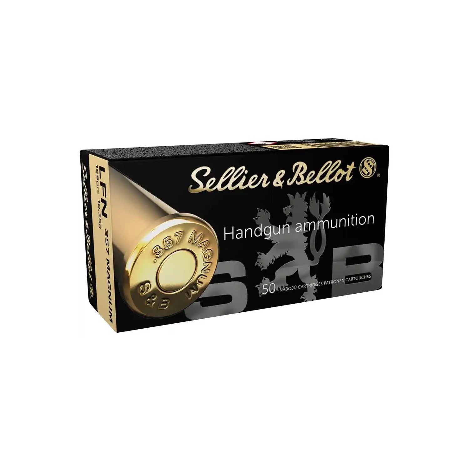 .357 Mag. Blei Flachkopf 10,2g/158grs. Sellier & Bellot