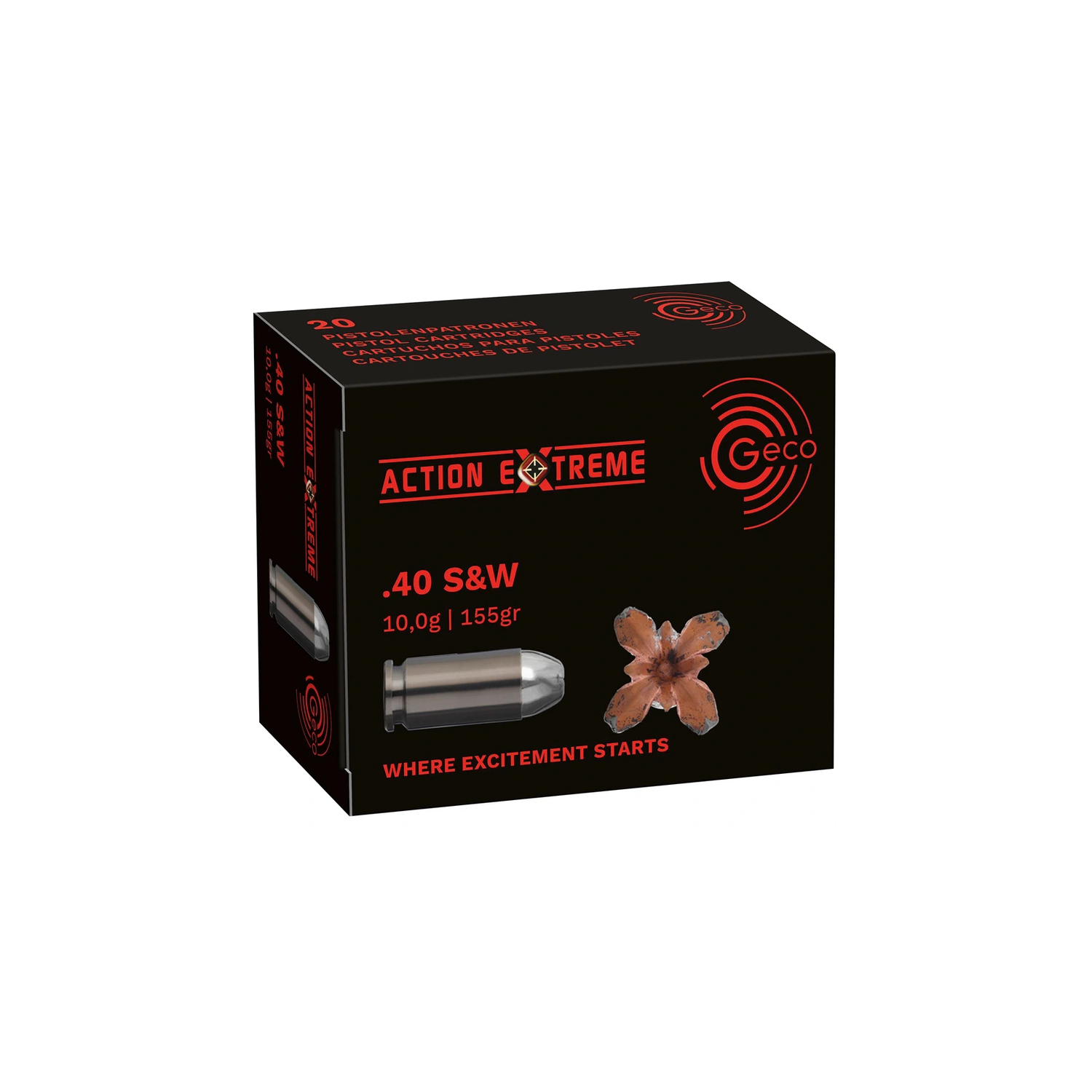 .40 S&W Action Extreme 10,0g/155grs. Geco