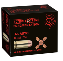 .45 ACP Action Extreme Fragmentation 11,3g/175grs. Geco