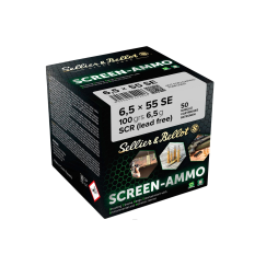 6,5x55 Screen-Ammo SCR Zink 6,5g/100grs. Sellier & Bellot