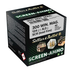 .300 Win. Mag. Screen-Ammo SCR Zink 8,0g/124grs. Sellier & Bellot