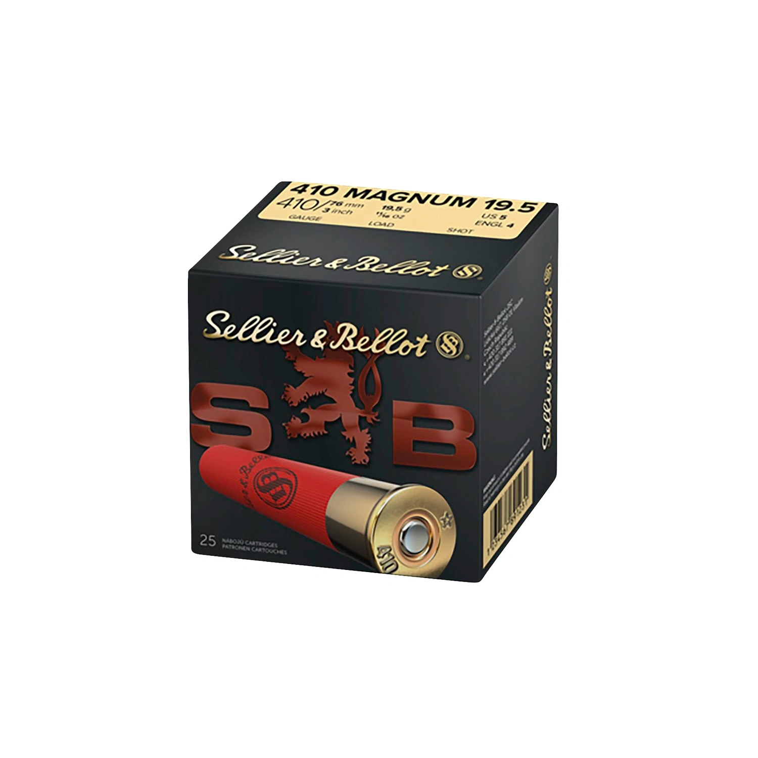 .410/76 Jagd Plastik Magnum 3,25mm 19,5g Sellier & Bellot