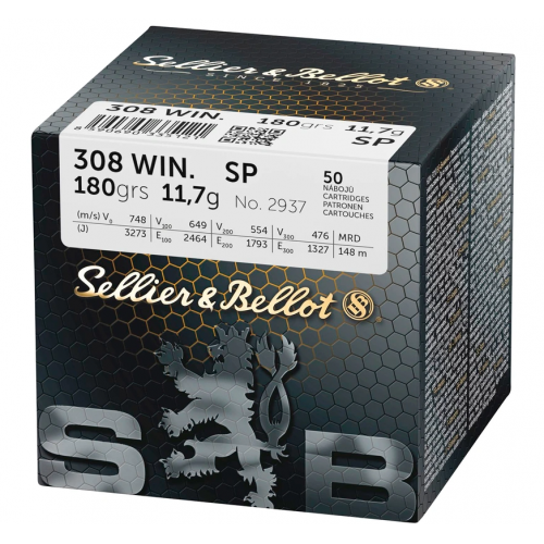 .308 Win. Teilmantel 11,7g/180grs. Sellier & Bellot