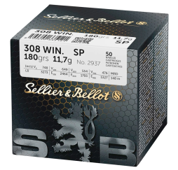 .308 Win. Teilmantel 11,7g/180grs. Sellier & Bellot