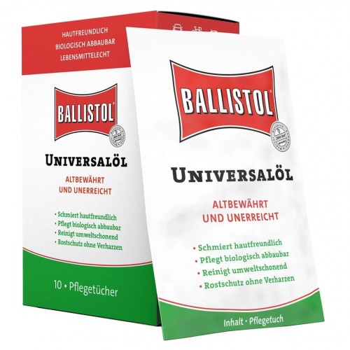 Universalöl Pflegetücher Box Ballistol