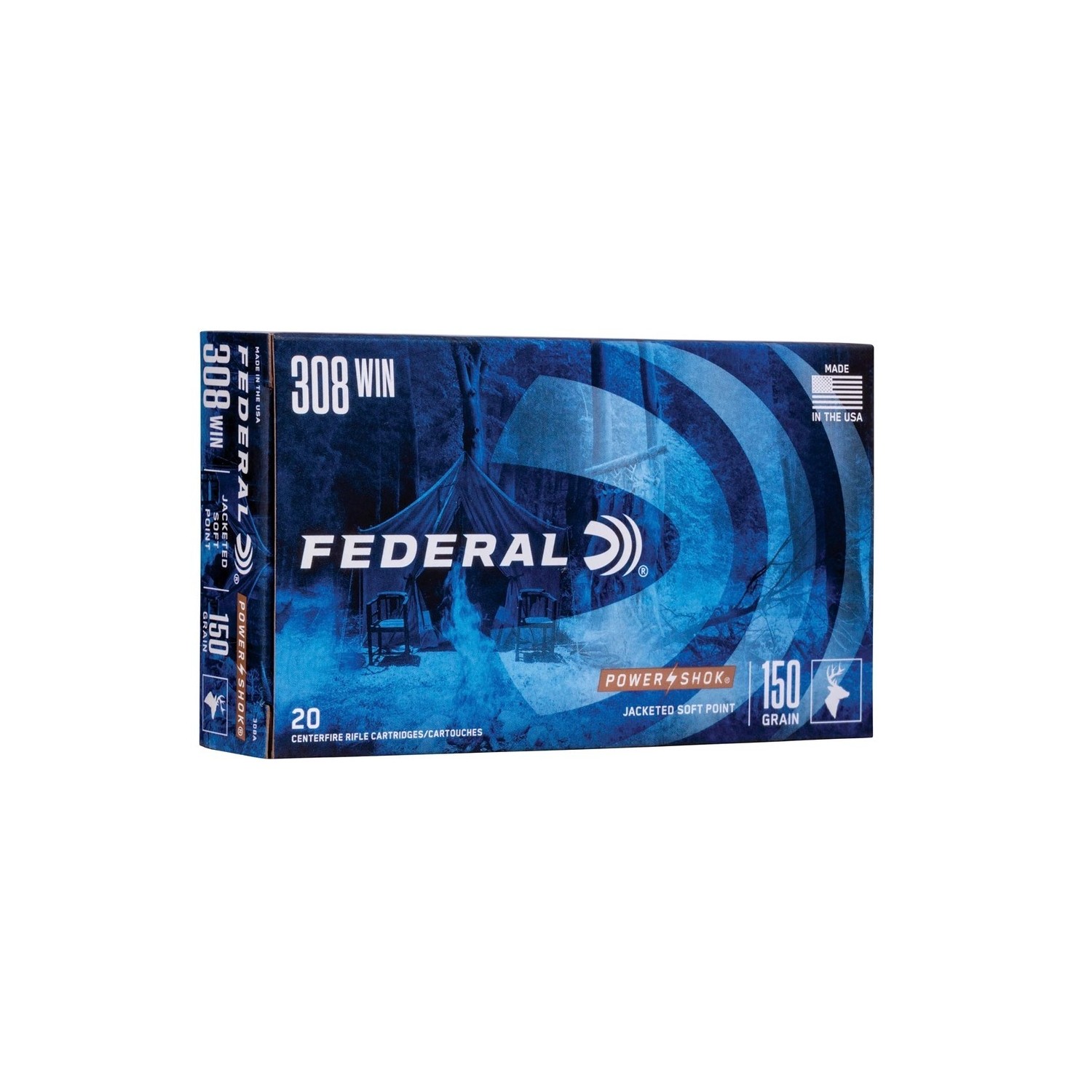 .308 Win. Power Shok Tlm 9,7g/150grs. Federal Ammunition