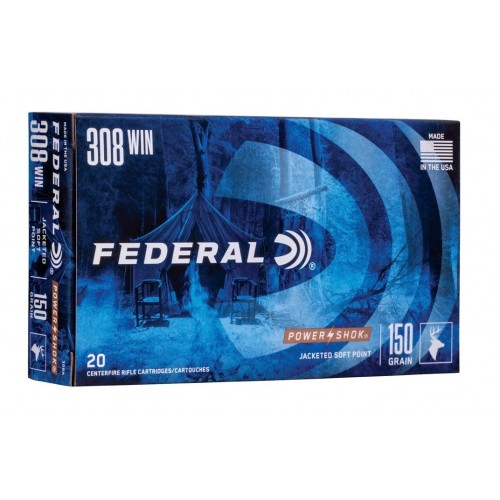 .308 Win. Power Shok Tlm 9,7g/150grs. Federal Ammunition