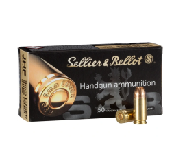 Pistolenmunition 9 mm Luger Hohlspitz 7,45g/115grs.  Sellier & Bellot 2