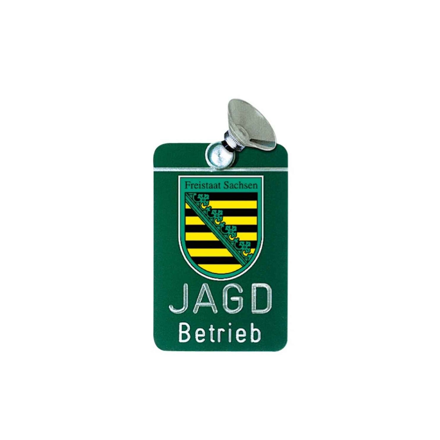 Autoschild "Jagdbetrieb" Dr. Gmünder