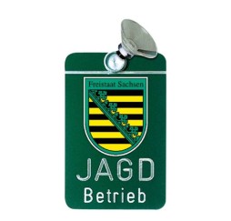 Autoschild "Jagdbetrieb" Dr. Gmünder