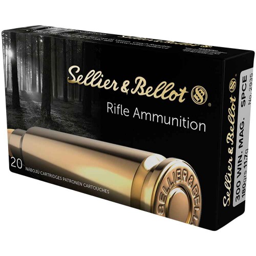 Büchsenmunition .300 Win. Mag. Teilmantel SPCE 180 grs. Sellier & Bellot