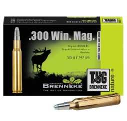 Büchsenmunition .300 Win.Mag. TUG nature 147 grs. Brenneke