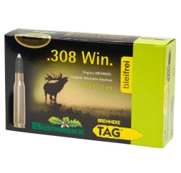 Büchsenmunition .308 Win. TAG bleifrei 155 grs. Brenneke