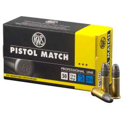 .22 lfB. Pistol Match 2,6g/40grs. RWS