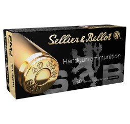 Revolvermunition .40 S&W Vollmantel 11,66g/180grs. Sellier & Bellot