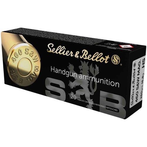 Revolvermunition .460 S&W Hohlspitz 16,9g/260grs. Sellier & Bellot