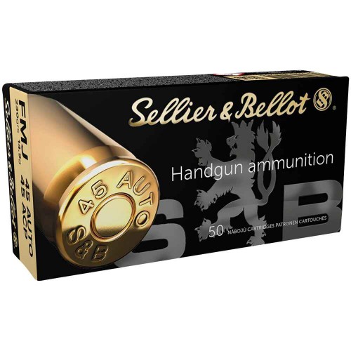 Pistolenmunition .45 ACP Vollmantel 14,9g/230grs. Sellier & Bellot